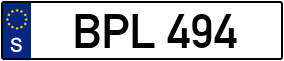 Trailer License Plate